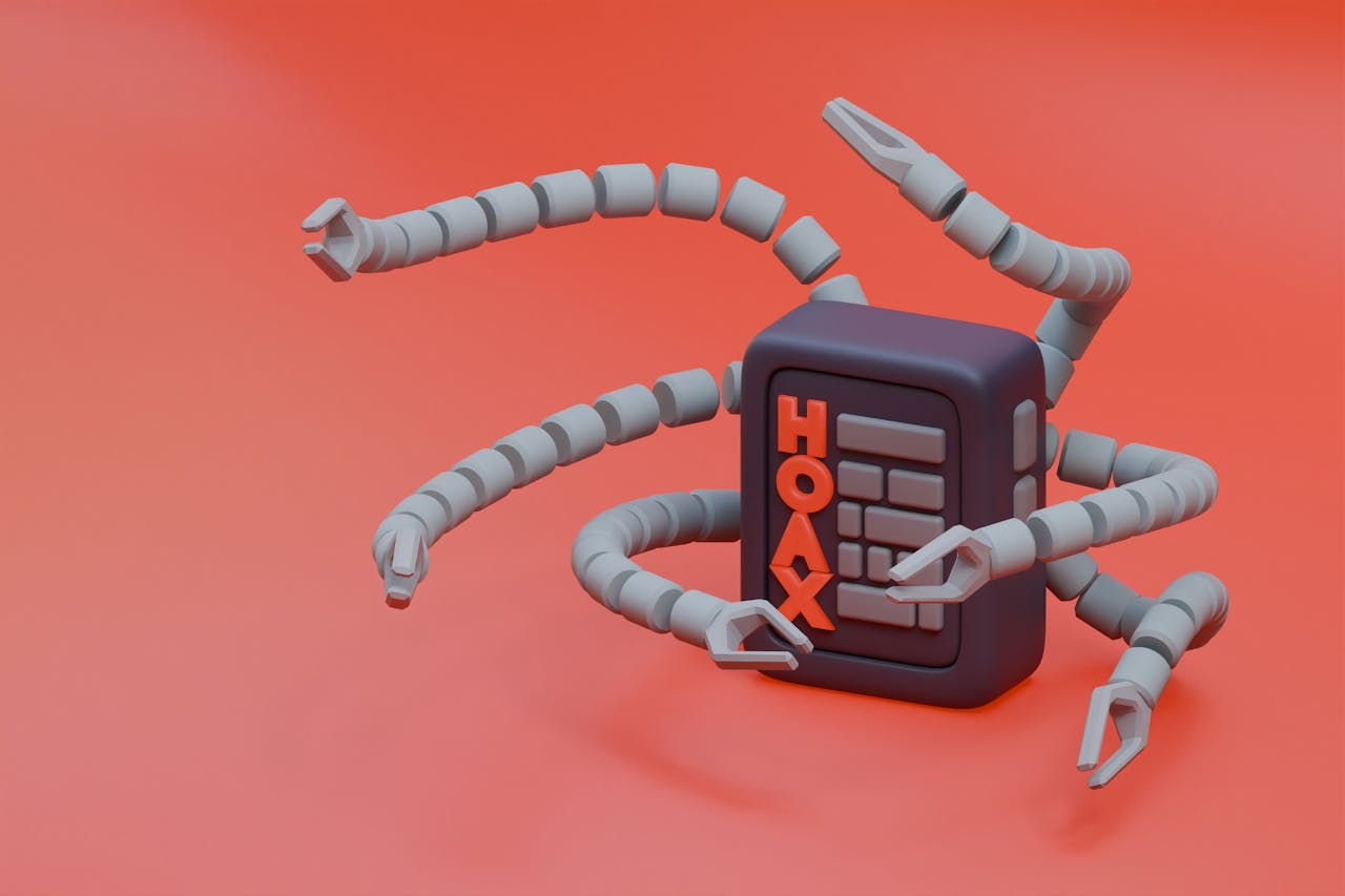 Home Hoax Robot. 3D Render.